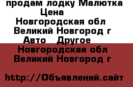 продам лодку Малютка-3 › Цена ­ 10 000 - Новгородская обл., Великий Новгород г. Авто » Другое   . Новгородская обл.,Великий Новгород г.